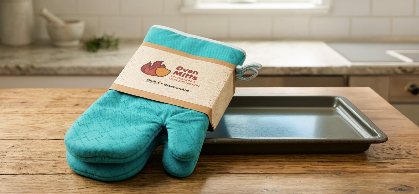 Oven Mitts Side View Right